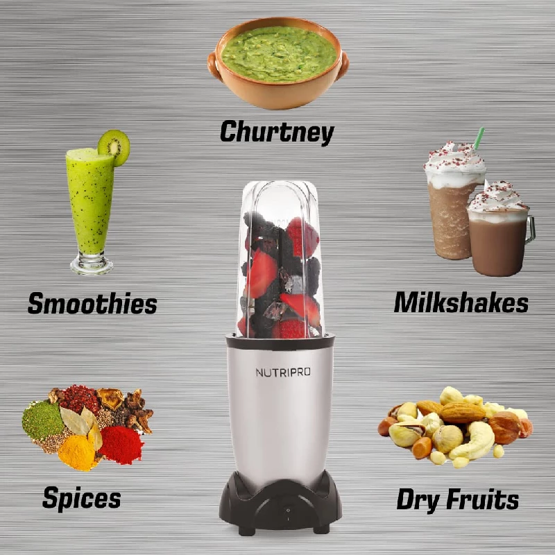 NutriPro Juicer Mixer Grinder - Smoothie Maker 500 Watts Silver-3.webp
